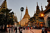 Yangon Myanmar. Shwedagon Pagoda (the Golden Stupa). 